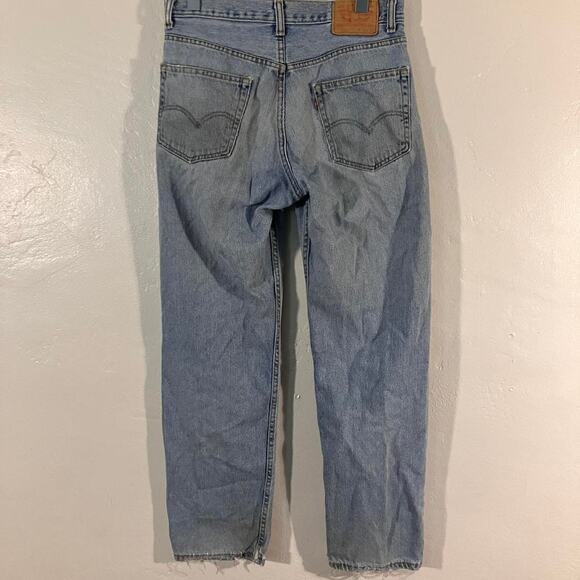 Levi’s 550 Vintage Y2K Blue Light Wash Faded Distressed Denim Jeans - Picture 3 of 7
